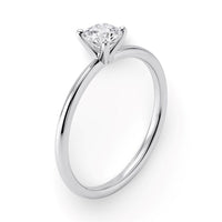 3/4 Carat Round Lab Grown IGI G/VS1 Diamond Solitaire Ring in Sterling Silver - KIAHMILLA