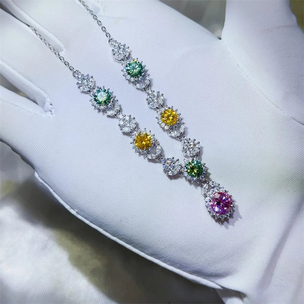 3.5 Carat Moissanite 925 Sterling Silver Necklace - Coolpeacock