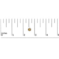 .925 Sterling Silver 6MM Bezel Set Created Gemstone Solitaire Stud Earrings