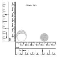 14KT White Gold Diamond Composite Ring (1 cttw, H-I Color, I1-I2 Clarity)
