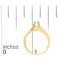 14K Yellow Gold 1/4 Cttw Princess Cut Diamond Engagement Ring