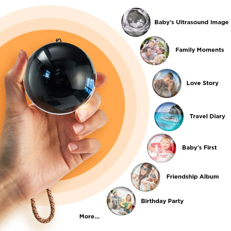 Glass Video Globe – Playable Video Gift Sphere for Valentine’s Day Birthday and Christmas