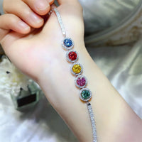 5 Carat 925 Sterling Silver Moissanite Bracelet - Coolpeacock