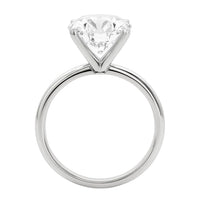 5 Carat Oval Lab Grown IGI G/VS1 Diamond Solitaire Ring in 10K White Gold - KIAHMILLA