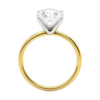 5 Carat Oval Lab Grown IGI G/VS1 Diamond Solitaire Ring in 10K Yellow Gold - KIAHMILLA