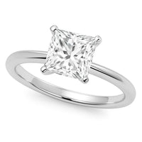 5 Carat Princess Lab Grown IGI G/VS1 Diamond Solitaire Ring in 10K White Gold - KIAHMILLA