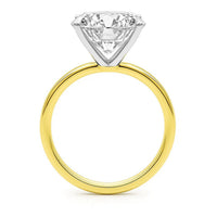 5 Carat Princess Lab Grown IGI G/VS1 Diamond Solitaire Ring in 10K Yellow Gold - KIAHMILLA