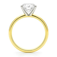 5 Carat Radiant Lab Grown IGI G/VS1 Diamond Solitaire Ring in 14K Yellow Gold - KIAHMILLA