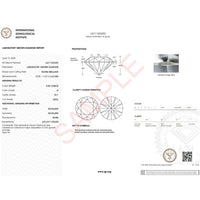 5 Carat Round Lab Grown IGI G/VS1 Diamond Solitaire Ring in 14K White Gold - KIAHMILLA