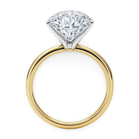 5 Carat Round Lab Grown IGI G/VS1 Diamond Solitaire Ring in 14K Yellow Gold - KIAHMILLA