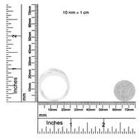 10K White Gold 1/10 Cttw Diamond Men's Three Stone Channel Set Diamond Wedding Ring (I-J Color, I1-I2 Clarity)