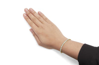 10K Yellow Gold 1.00 Cttw Round-Cut Diamond Link Bracelet (I-J Color, I3-Promo Clarity) - Size 7