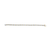 14k Two-Tone 2.00 Cttw Round-Cut and Baguette-Cut Diamond Bar Link 7