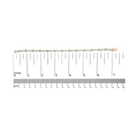 14K Yellow Gold 1.00 Cttw Baguette Diamond Channel Link Bracelet