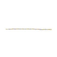 10k Gold 1/3 Cttw Diamond Miracle Set Alternating Bar and Link Bracelet (I-J Color, I1-I2 Clarity) - 7.75