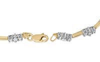 10K Yellow Gold 1.00 Cttw Diamond 3 Stone 7