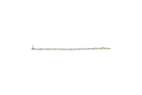 10K Two-Toned Gold 1.00 Cttw Invisible Set Princess Diamond Channel Link 7