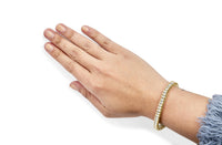14K Yellow Gold 2.00 Cttw Princess-Cut Diamond Classic Link 7