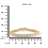 14K Yellow Gold 2.00 Cttw Princess-Cut Diamond Classic Link 7