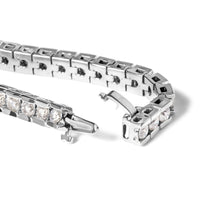 IGI Certified 14K White Gold 6.0Cttw Channel Set Round Diamond Tennis Bracelet (I-J Color, I1-I2 Clarity) - 7