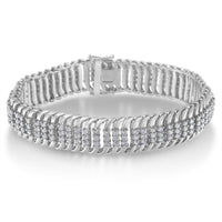 14K White Gold 5.0 Cttw Round Brilliant Cut Diamond 7