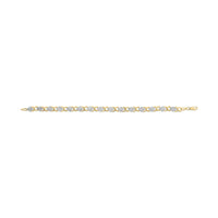 10K Yellow Gold 1.00 Cttw Diamond 5 Stone Floral Cluster and 