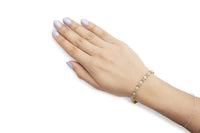 10K Yellow Gold 1.00 Cttw Diamond 5 Stone Floral Cluster and 