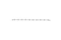 14k White Gold 1/2 Cttw Pave Diamond Bar and Hoop 7