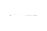 10K White Gold 1/2 Cttw Round and Channel Set Baguette Diamond Alternating Link 7