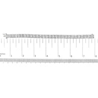 14K White Gold 6.00 Cttw Alternating Round and Baguette Diamond Tennis Bracelet (H-I Color, I1-I2 Clarity) - 7