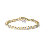10K Yellow Gold over .925 Sterling Silver 2.0 Cttw Diamond Heart Charm 7
