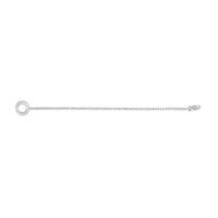 14K White Gold 2-1/2 Cttw Baguette and Round Diamond Toggle Tennis Bracelet