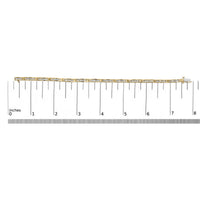 10K Yellow Gold 2.00 Cttw Baguette Diamond Channel Set Link Bracelet