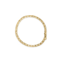 14K Yellow Gold 4.00 Cttw Channel Set Diamond Tennis Bracelet (J-K Color, I1-I2 Clarity) - 7.5