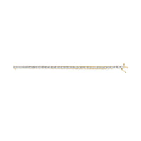14K Yellow Gold 4.00 Cttw Channel Set Diamond Tennis Bracelet (J-K Color, I1-I2 Clarity) - 7.5