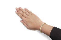 14K Yellow Gold 4.00 Cttw Channel Set Diamond Tennis Bracelet (J-K Color, I1-I2 Clarity) - 7.5