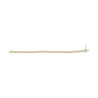 14K Yellow Gold 3 1/8 Cttw Diamond Swirl Link Bracelet (H-I Color, I1-I2 Clarity) - 7