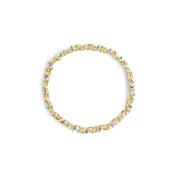 14K Yellow Gold 5.00 Cttw Round-Cut Diamond X-Link 7.5