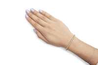 10K Yellow Gold 2.00 Cttw Round-Cut Diamond S-Link 7