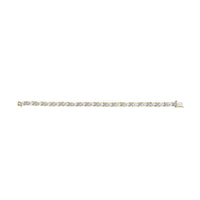 10K Yellow Gold 1.00 Cttw Round Cut Diamond Cross Link 7