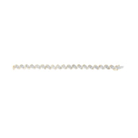 10K Yellow Gold 4.00 Cttw Diamond Floral Design Spiral Link 7.50