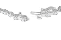 14K White Gold 2.00 Cttw Diamond Bar and Link Tennis Bracelet (H-I Color, SI1-SI2 Clarity) - 7