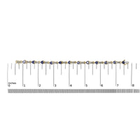 14K Yellow Gold 4x3 Trillion Cut Purple Tanzanite and Diamond Link Bracelet (H-I Color, SI2-I1 Clarity) - 7