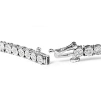 .925 Sterling Silver 1.0 Cttw Diamond Miracle Tennis Bracelet (I-J Color, I3 Clarity)
