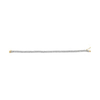 14K Yellow Gold 4.00 Cttw Diamond Trio Cluster Link Bracelet (H-I Color, I1-I2 Clarity) - 7