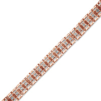 .925 Sterling Silver Diamond Double-Link 7