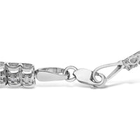 .925 Sterling Silver Diamond Double-Link 7