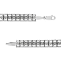 .925 Sterling Silver Diamond Double-Link 7