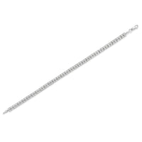 .925 Sterling Silver Diamond Double-Link 7