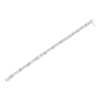 14K White Gold 6 3/4 Cttw Diamond 4 Stone Link Bracelet (H-I Color, I1-I2 Clarity) - 7